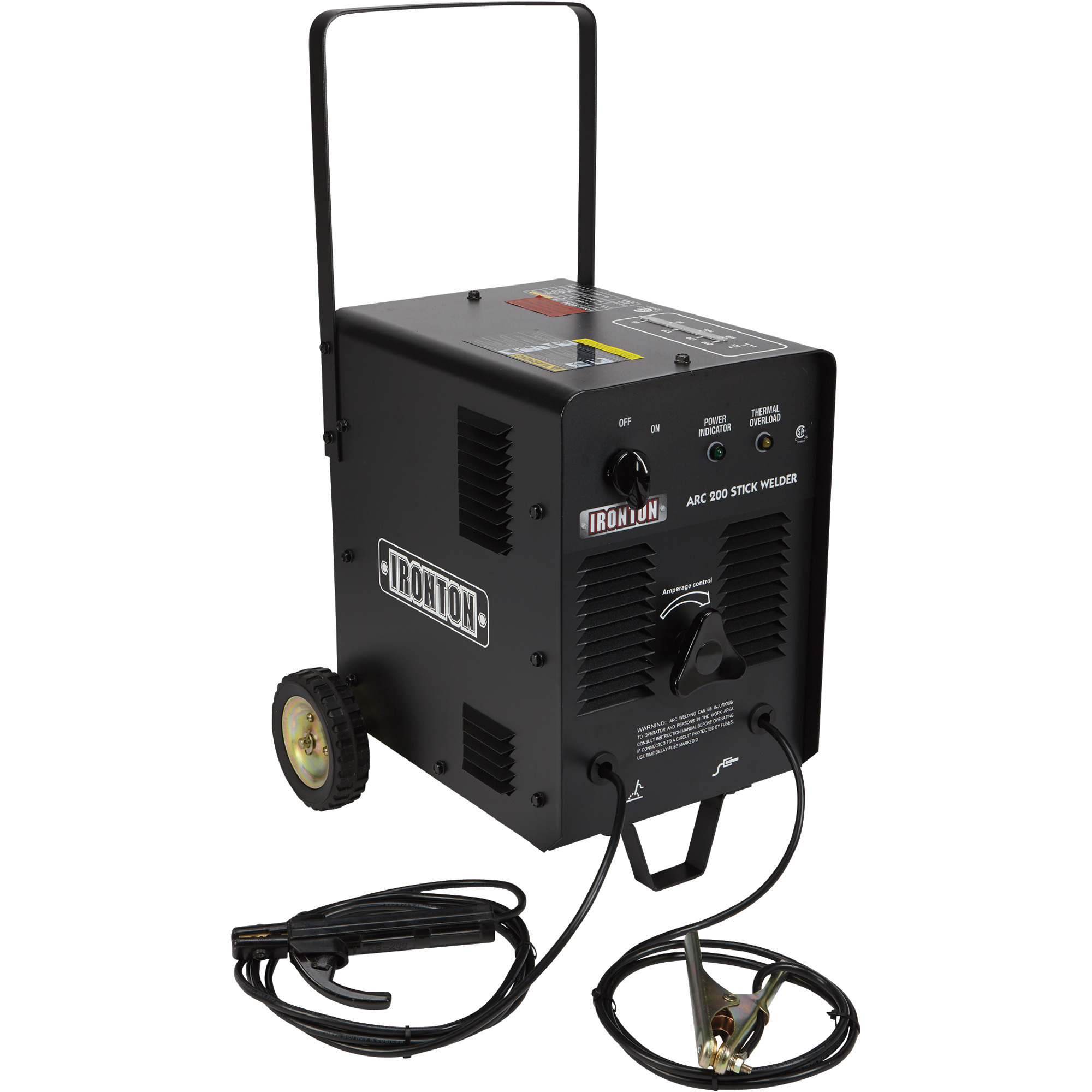 Ironton Arc 200 AC Arc Welder, Transformer, 230 Volt, 65-200 Amp Output
